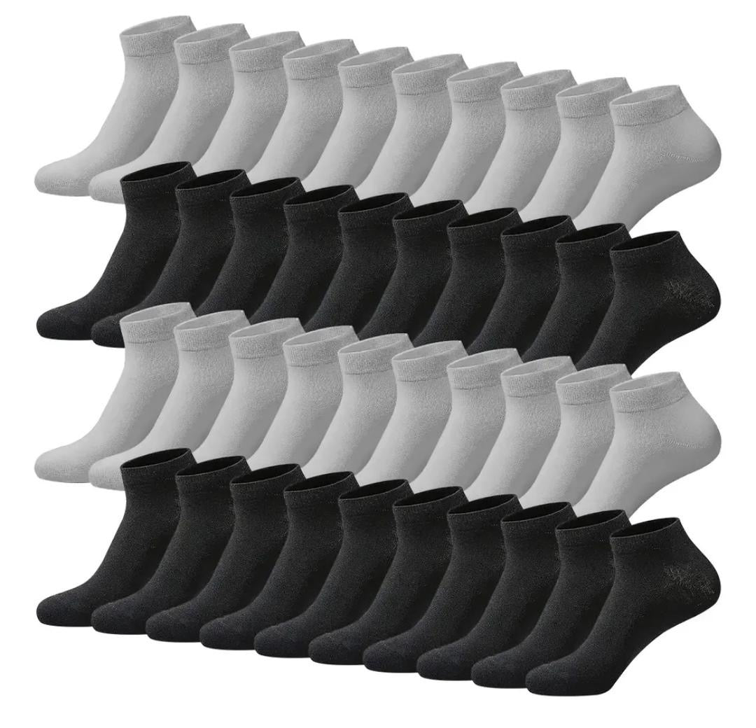 40 pares de calcetines, tinos lisos de hombre-1pz o mayoreo